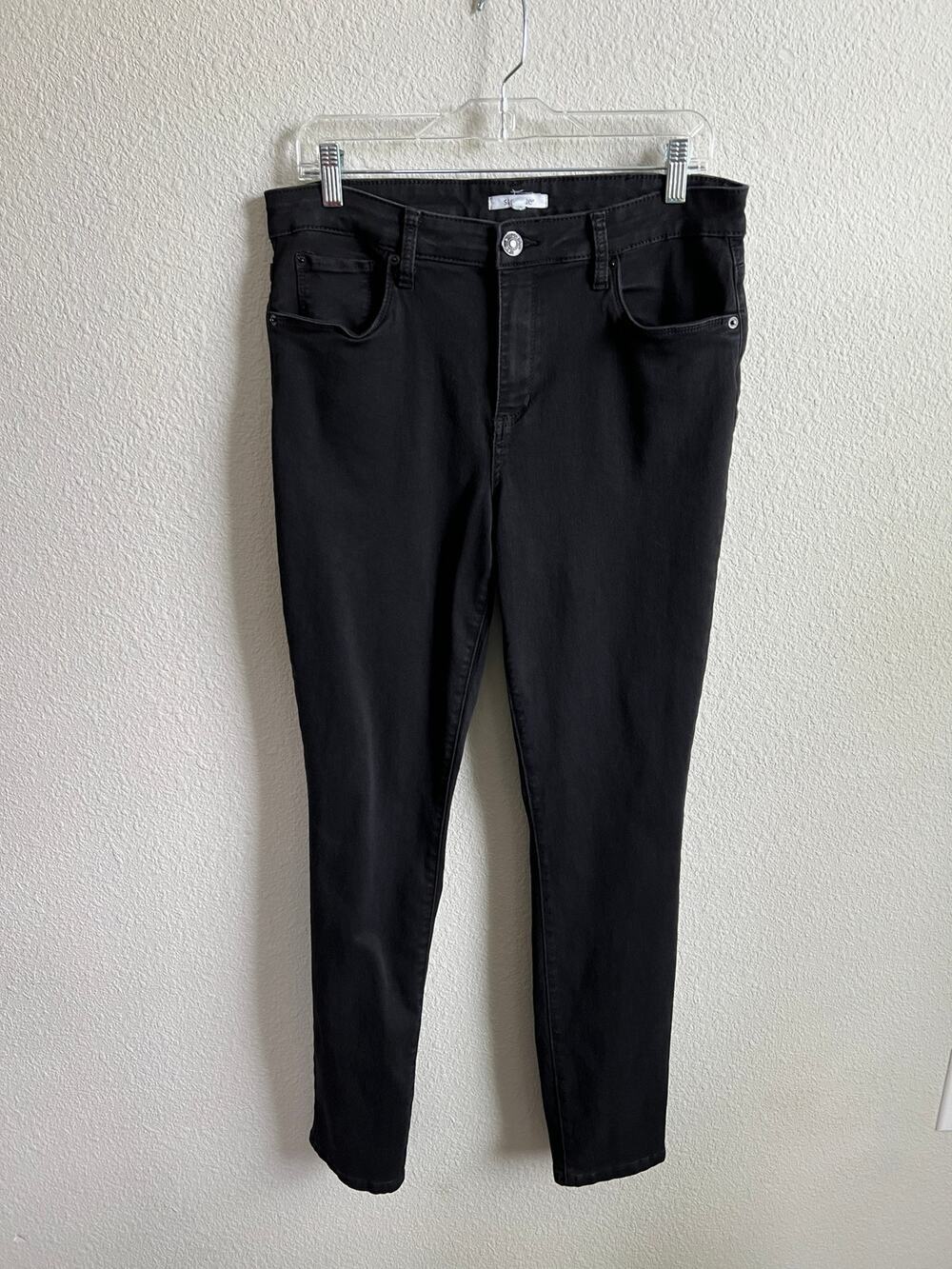STS Blue Ellie High Rise Skinny Jeans Women's 32L Black Denim Stretch Tall